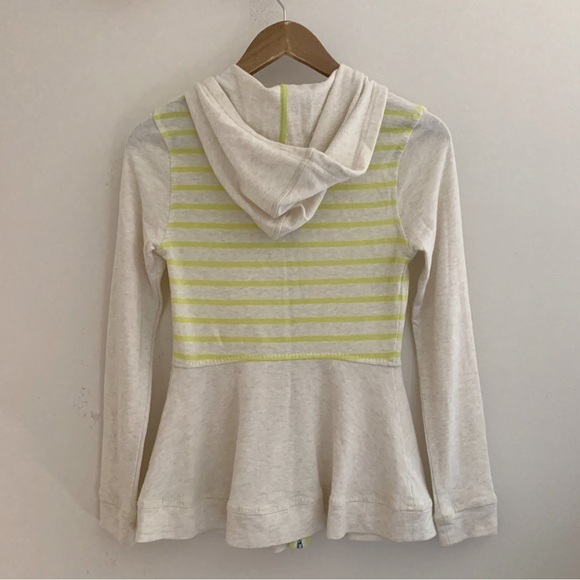 Saturday Sunday Striped Zip Front Hoodie XS Anthropologie - Picture 5 of 8